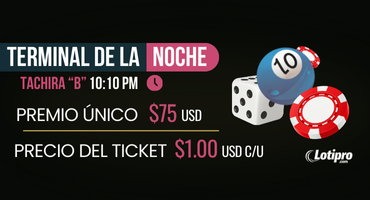 Jueves Noche Táchira "B" $75